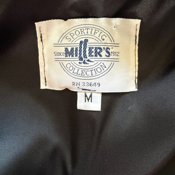 Millers Sportific Collection black sleeveless v-neck button down vest size M - Picture 9 of 10